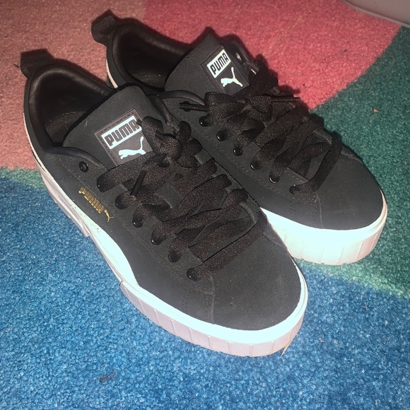Puma Mayze black and white platform sneakers - Picture 2 of 4